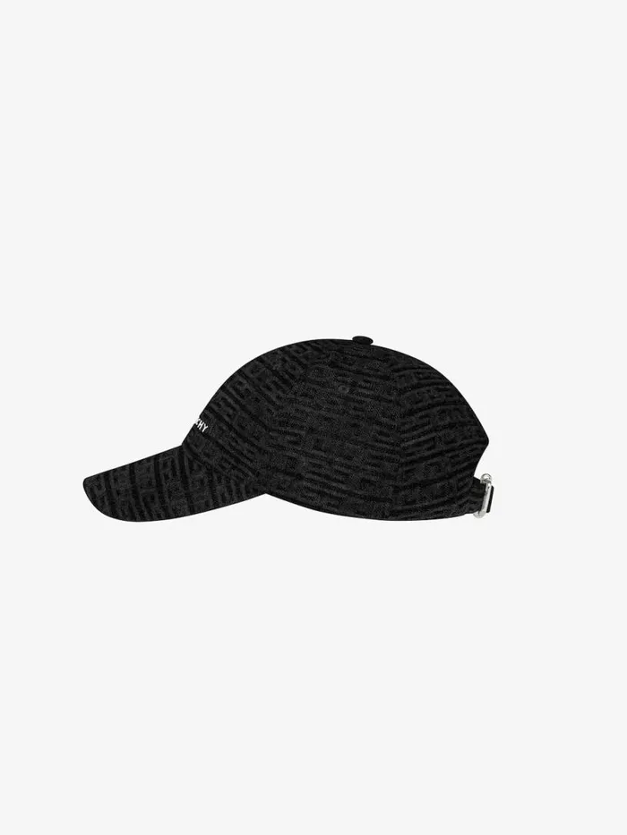 Men Beanies and Caps Givenchy GIVENCHY Embroidered Cap In Denim Black Men Beanies and Caps Givenchy GIVENCHY Embroidered Cap In Denim Black