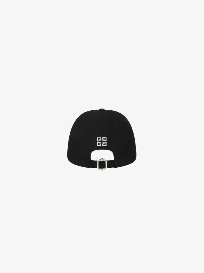 Men Beanies and Caps Givenchy GIVENCHY Paris Embroidered Cap In Cotton Black Men Beanies and Caps Givenchy GIVENCHY Paris Embroidered Cap In Cotton Black