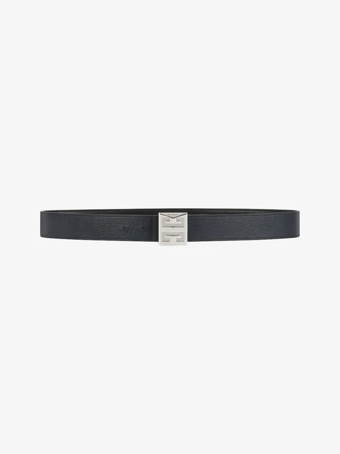 Men Belts Givenchy 4G Reversible Belt In Leather Blackdark Blue