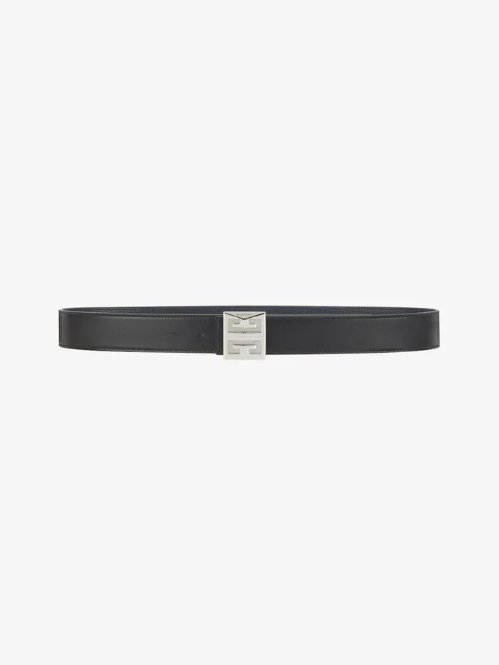 Men Belts Givenchy 4G Reversible Belt In Leather Blackdark Blue Men Belts Givenchy 4G Reversible Belt In Leather Blackdark Blue