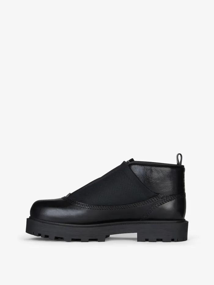 Men Boots and Loafers Givenchy Storm Ankle Boots In Leather With Zip Black Men Boots and Loafers Givenchy Storm Ankle Boots In Leather With Zip Black
