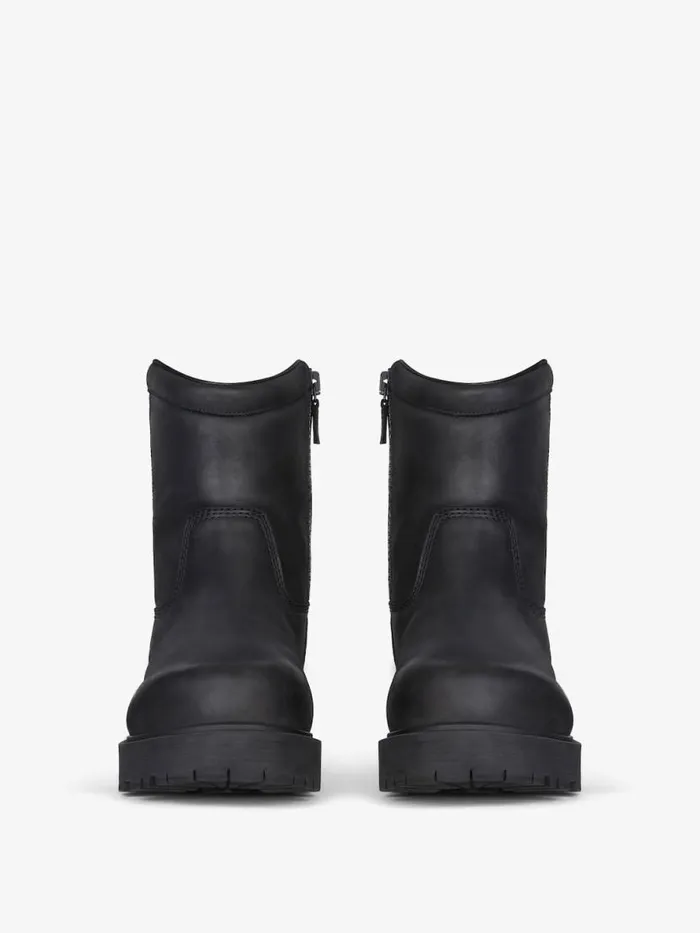 Men Boots and Loafers Givenchy Storm Ankle Boots In Nubuck With Zip Black Men Boots and Loafers Givenchy Storm Ankle Boots In Nubuck With Zip Black