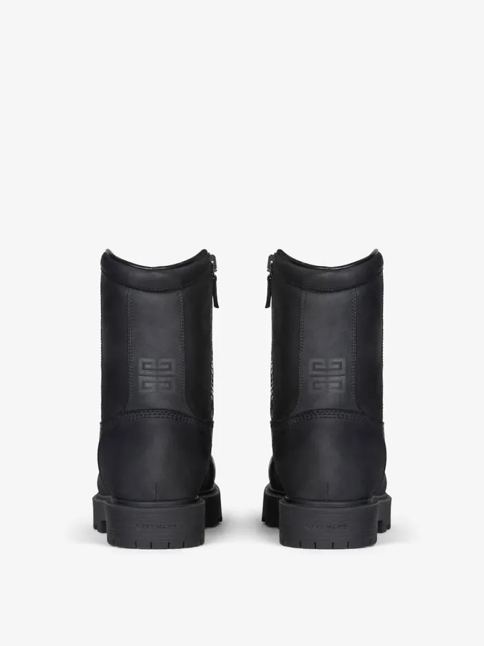 Men Boots and Loafers Givenchy Storm Ankle Boots In Nubuck With Zip Black Men Boots and Loafers Givenchy Storm Ankle Boots In Nubuck With Zip Black