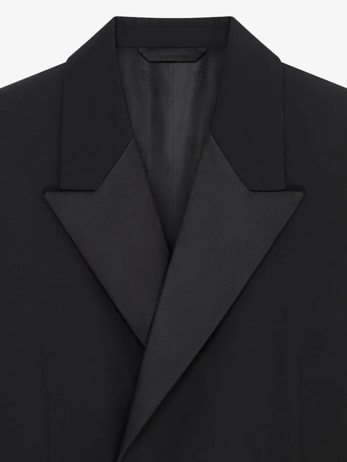 Men Coats and Jackets Givenchy Extra Slim Fit Jacket In Wool Black