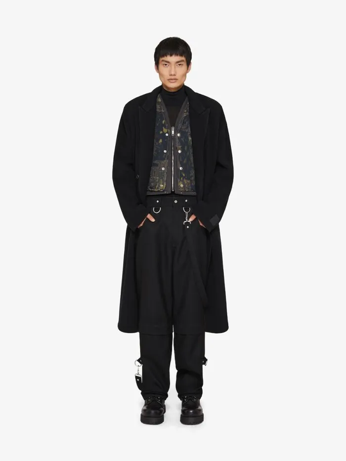 Men Coats and Jackets Givenchy Long Coat In Double Face Wool And Cashmere Black Men Coats and Jackets Givenchy Long Coat In Double Face Wool And Cashmere Black