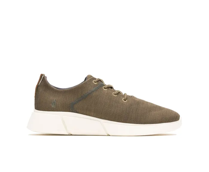 Men Cooper Lace Up Olive Heathered Sneakers Hush Puppies