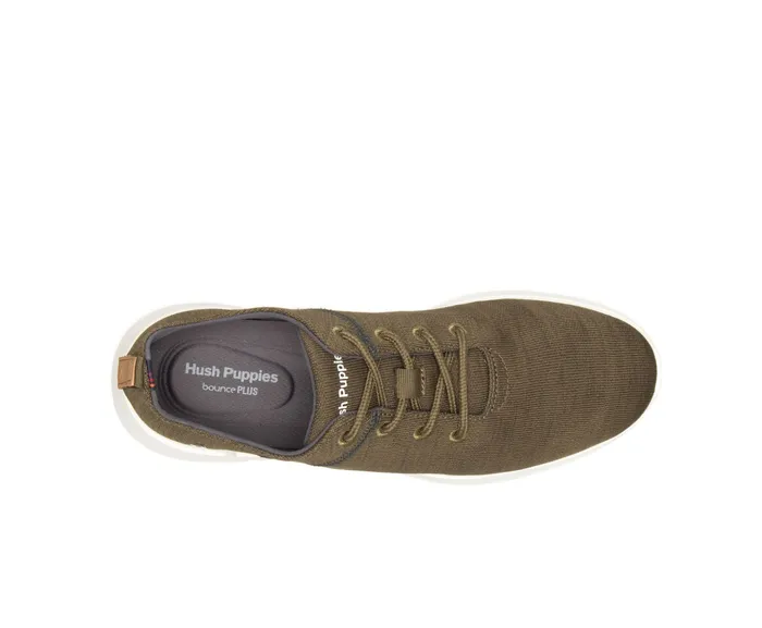 Men Cooper Lace Up Olive Heathered Sneakers Hush Puppies Men Cooper Lace Up Olive Heathered Sneakers Hush Puppies