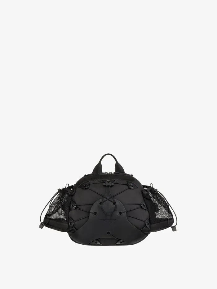 Men Crossbody Bags Givenchy GTrail Bumbag In Nylon And Leather Black