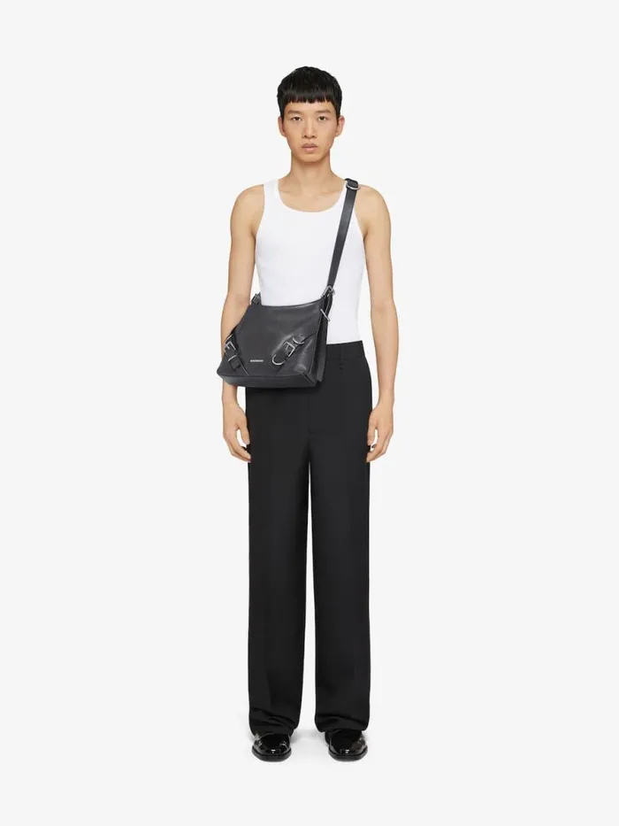 Men Crossbody Bags Givenchy Voyou Crossbody Bag In Grained Leather Dark Grey Men Crossbody Bags Givenchy Voyou Crossbody Bag In Grained Leather Dark Grey
