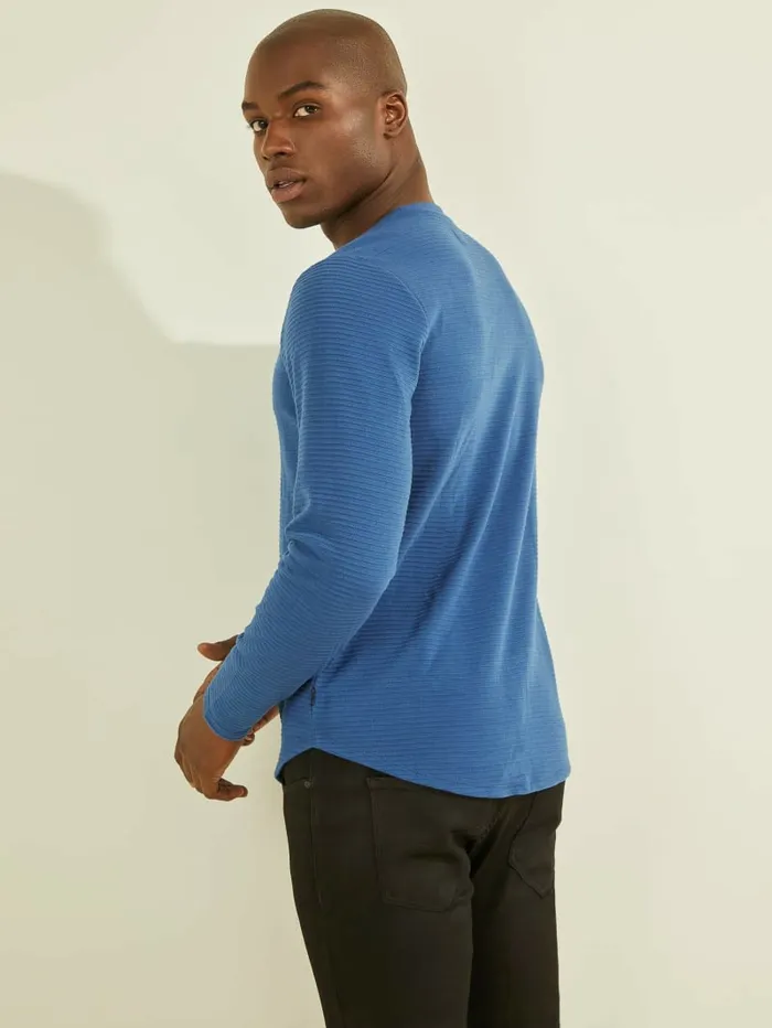 Men GUESS Zuma LongSleeve Tee Open Waters TShirts and Tanks Men GUESS Zuma LongSleeve Tee Open Waters TShirts and Tanks