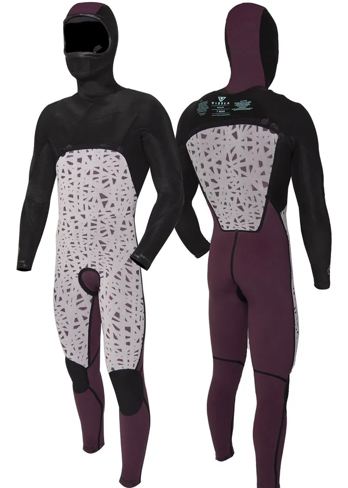 Men Hooded Wetsuits Vissla 7 Seas 543 Full Hooded Chest Zip Wetsuit Black Men Hooded Wetsuits Vissla 7 Seas 543 Full Hooded Chest Zip Wetsuit Black