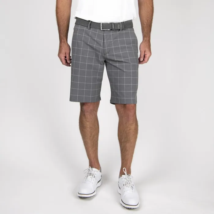 Men Ike Texture Shorts 8211 Water Repellent Golf Shorts Alloywhite KJUS Bottoms