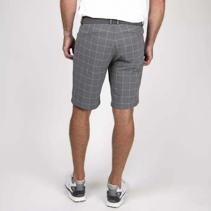 Men Ike Texture Shorts 8211 Water Repellent Golf Shorts Alloywhite KJUS Bottoms