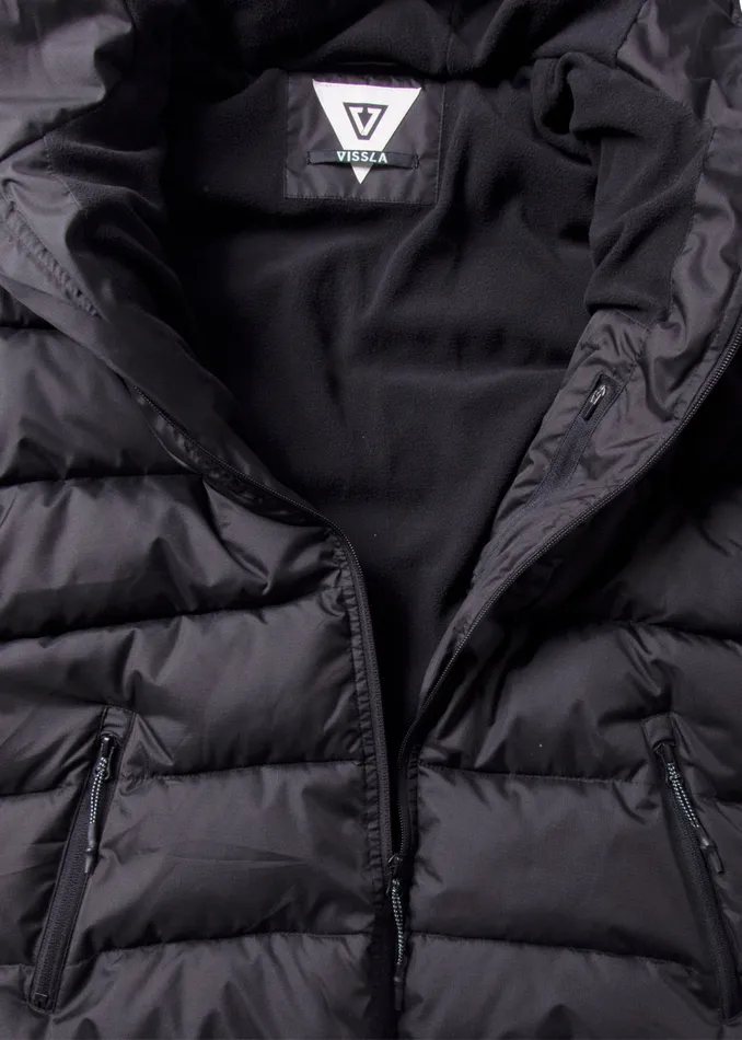 Men Jackets Vissla North Seas Eco Puffer Jacket Black