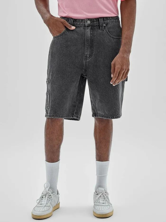 Men Jeans and Denim GUESS GUESS Originals Kit Carpenter Shorts Go Washed Grey Men Jeans and Denim GUESS GUESS Originals Kit Carpenter Shorts Go Washed Grey