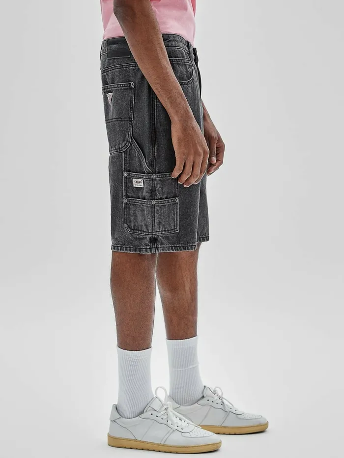 Men Jeans and Denim GUESS GUESS Originals Kit Carpenter Shorts Go Washed Grey Men Jeans and Denim GUESS GUESS Originals Kit Carpenter Shorts Go Washed Grey