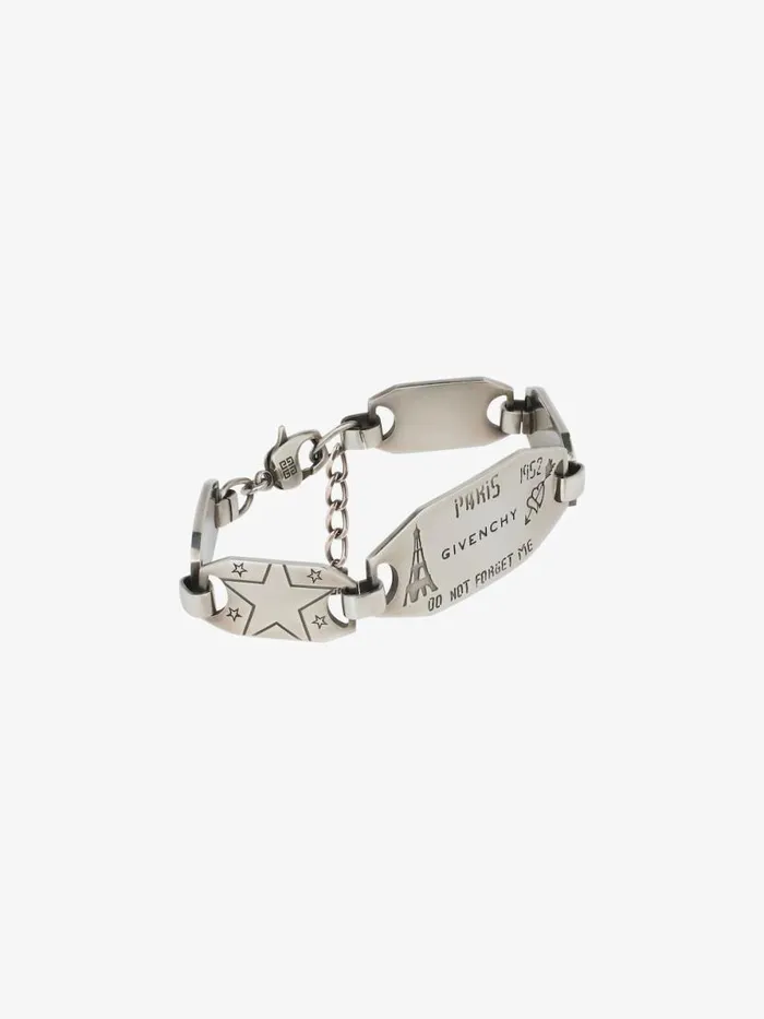 Men Jewelry Givenchy City Bracelet In Metal Silvery