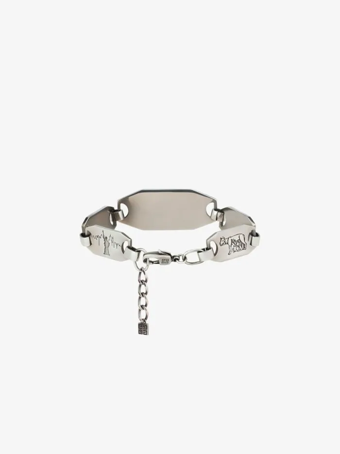 Men Jewelry Givenchy City Bracelet In Metal Silvery