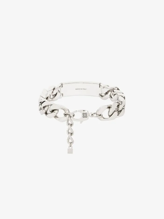 Men Jewelry Givenchy ID Bracelet In Metal Silvery