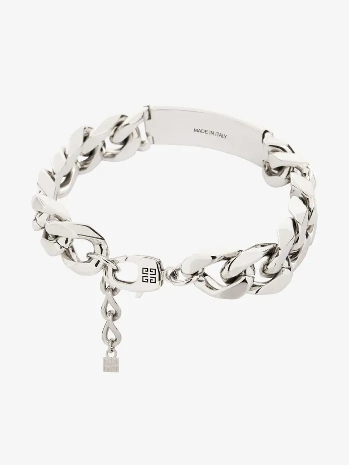 Men Jewelry Givenchy ID Bracelet In Metal Silvery