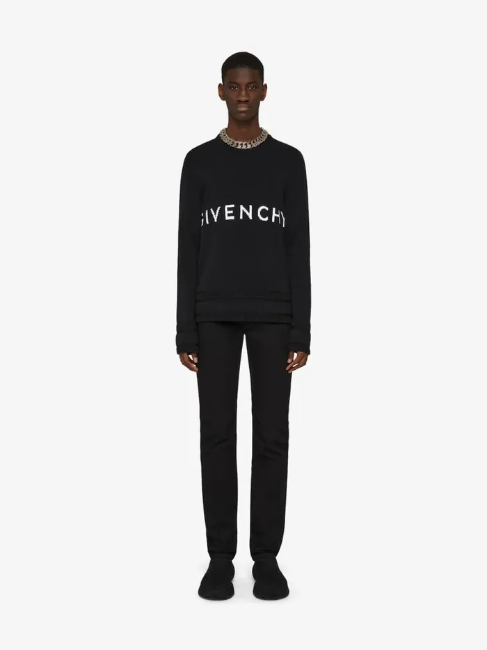 Men Knitwear Givenchy GIVENCHY 4G Sweater In Knit Black