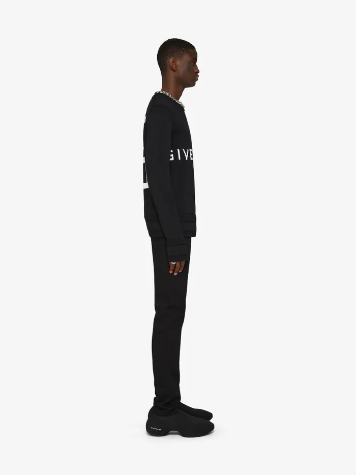 Men Knitwear Givenchy GIVENCHY 4G Sweater In Knit Black Men Knitwear Givenchy GIVENCHY 4G Sweater In Knit Black
