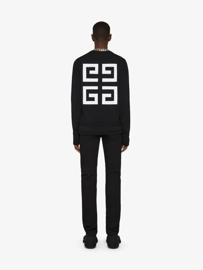 Men Knitwear Givenchy GIVENCHY 4G Sweater In Knit Black Men Knitwear Givenchy GIVENCHY 4G Sweater In Knit Black