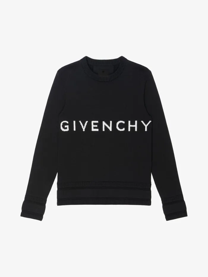 Men Knitwear Givenchy GIVENCHY 4G Sweater In Knit Black Men Knitwear Givenchy GIVENCHY 4G Sweater In Knit Black