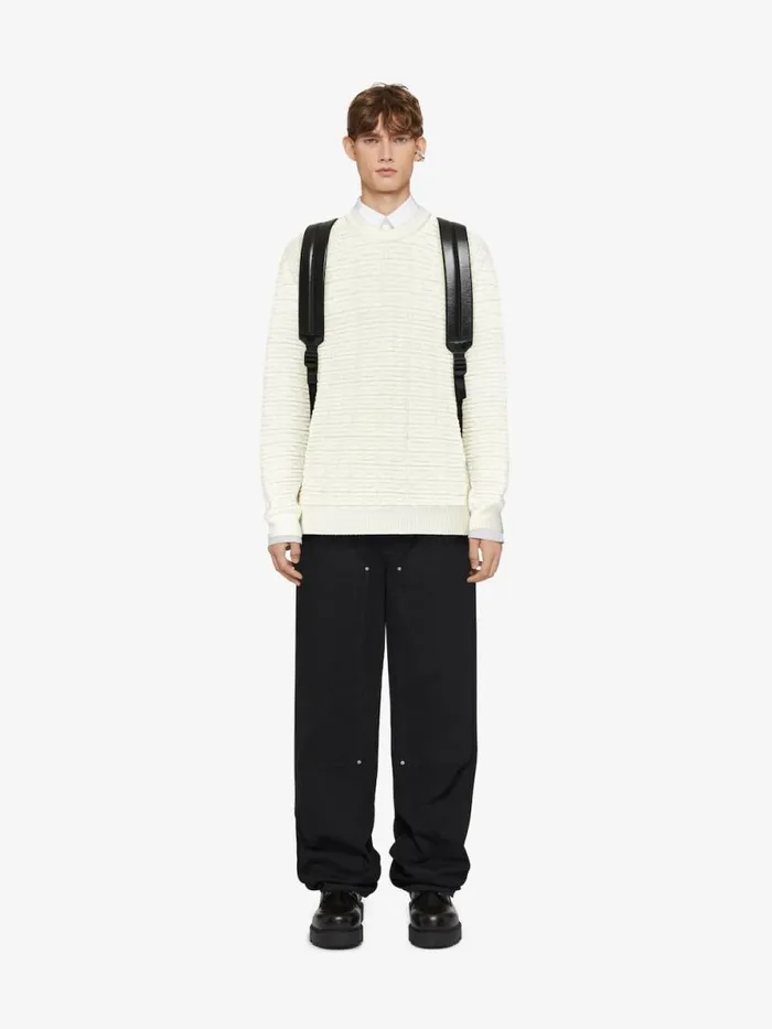 Men Knitwear Givenchy Sweater In 4G Wool Cream