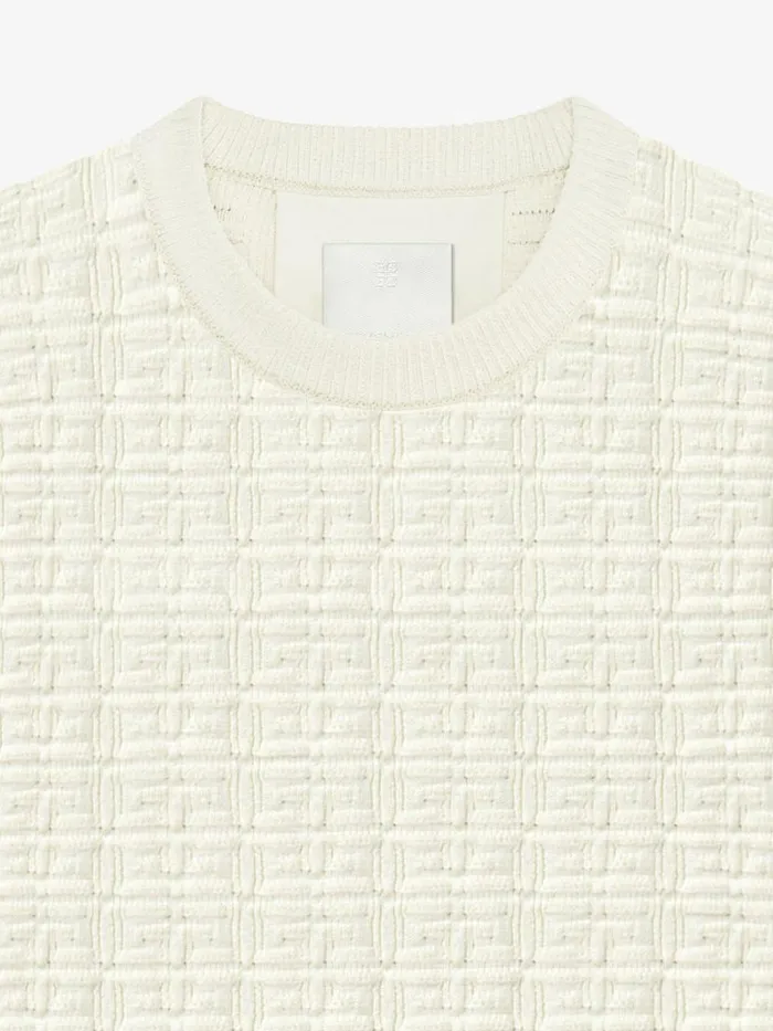Men Knitwear Givenchy Sweater In 4G Wool Cream