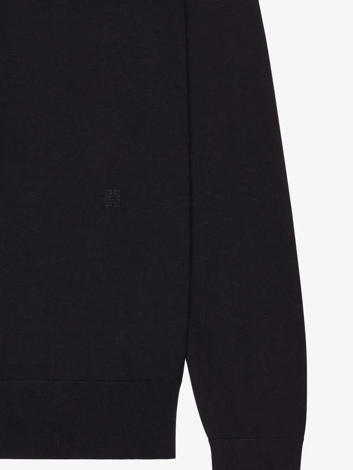 Men Knitwear Givenchy Turtleneck Sweater In Wool And Cashmere Black Men Knitwear Givenchy Turtleneck Sweater In Wool And Cashmere Black