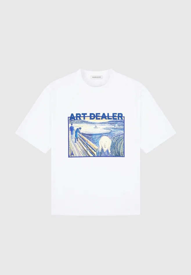 Men Manire De Voir Art Dealer Graphic TShirt White