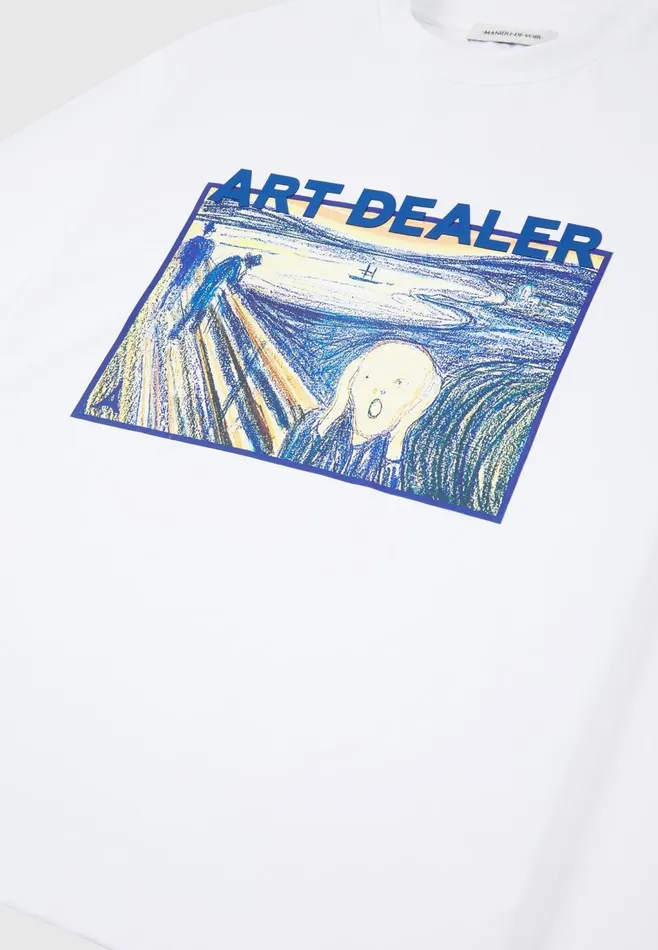 Men Manire De Voir Art Dealer Graphic TShirt White