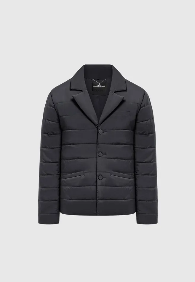 Men Manire De Voir Quilted Blazer Jacket Black