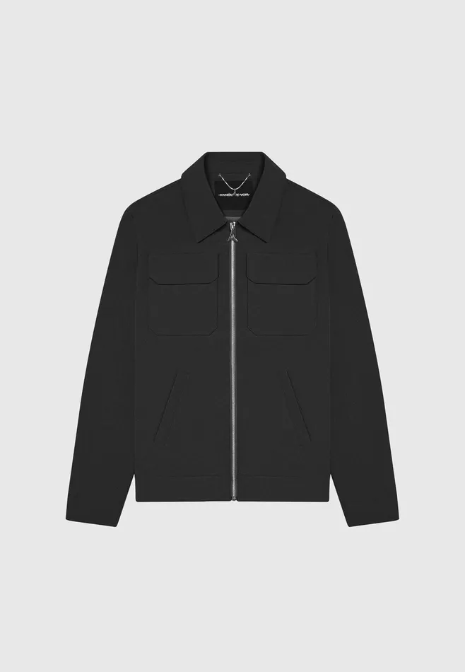 Men Manire De Voir Technical Cargo Jacket Black