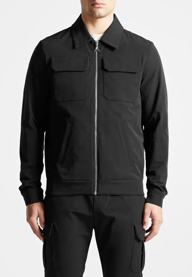 Men Manire De Voir Technical Cargo Jacket Black
