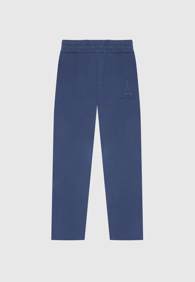 Men Manire De Voir ternel Eiffel Embossed Joggers Airforce Blue