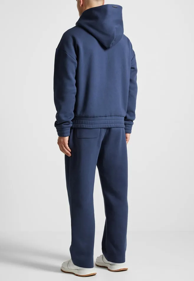 Men Manire De Voir ternel Eiffel Embossed Joggers Airforce Blue