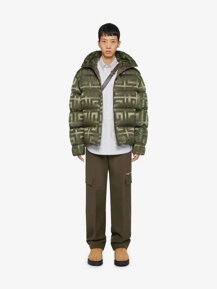 Men Outerwear and Blousons Givenchy 4G Puffer Jacket Khaki