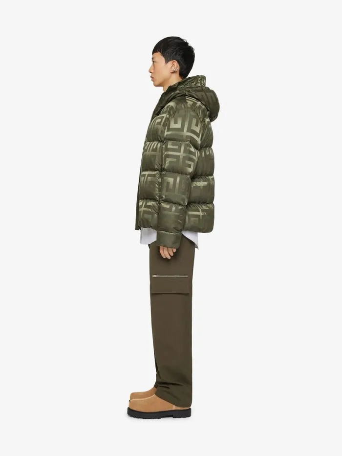 Men Outerwear and Blousons Givenchy 4G Puffer Jacket Khaki