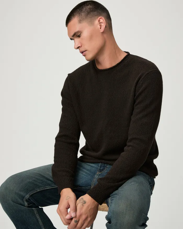 Men PAIGE Ferguson Sweater 8211 Burnt Cocoa Sweaters and Sweatshirts