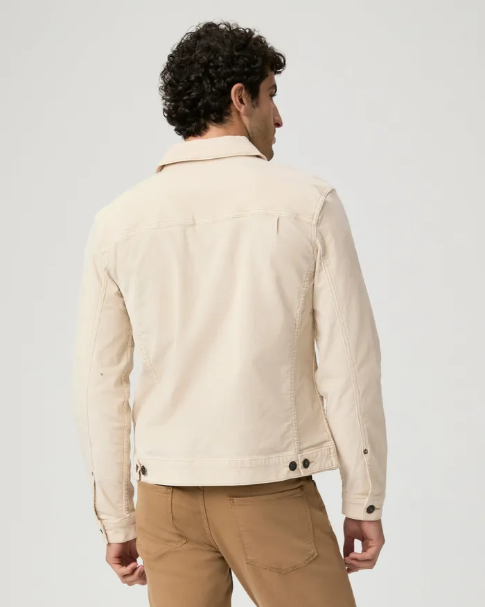 Men PAIGE Lars Jacket 8211 Vintage Pale Khaki Corduroy Jackets and Coats