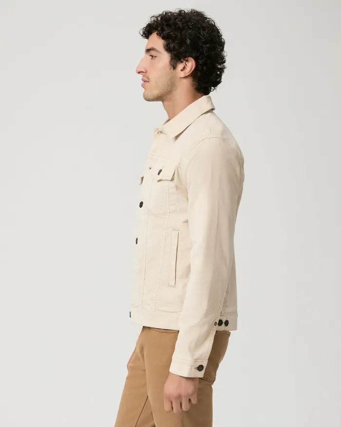 Men PAIGE Lars Jacket 8211 Vintage Pale Khaki Corduroy Jackets and Coats