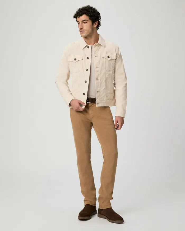 Men PAIGE Lars Jacket 8211 Vintage Pale Khaki Corduroy Jackets and Coats