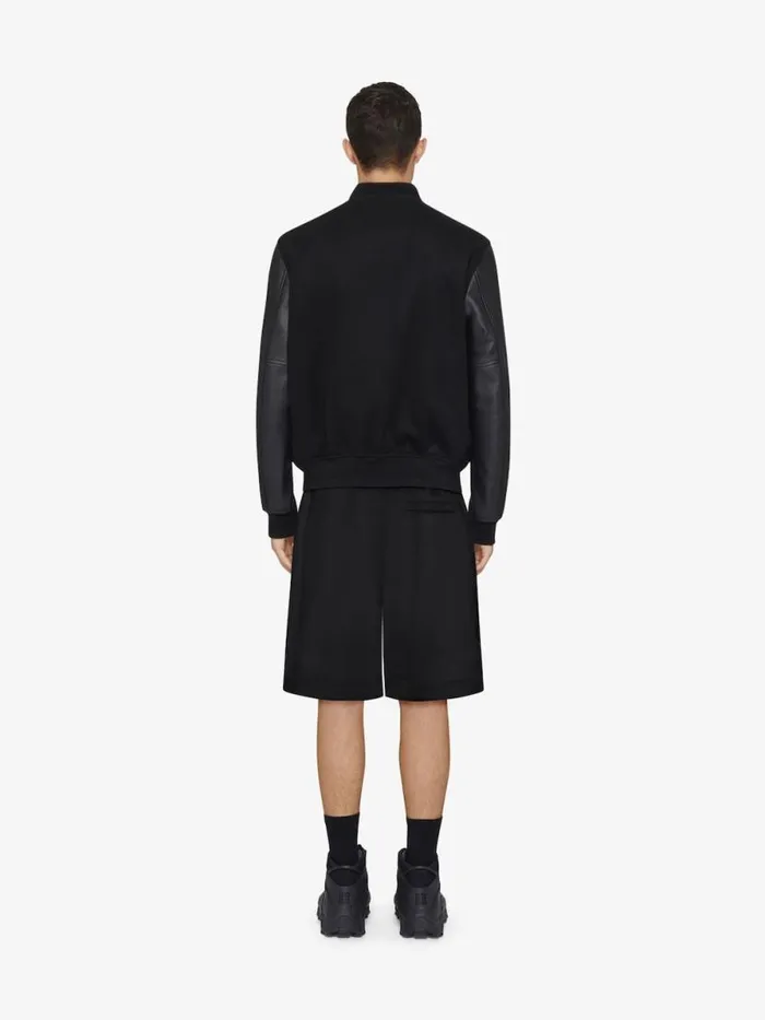 Men Pants and Shorts Givenchy Bermuda Shorts In Fleece Black