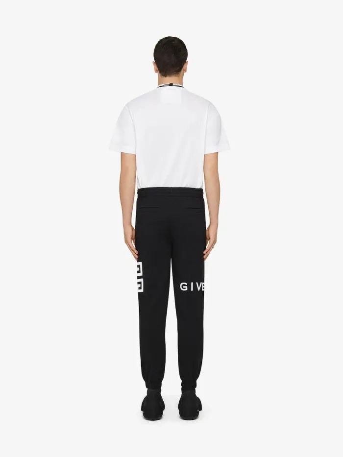 Men Pants and Shorts Givenchy GIVENCHY 4G Slim Fit Jogger Pants In Fleece Black