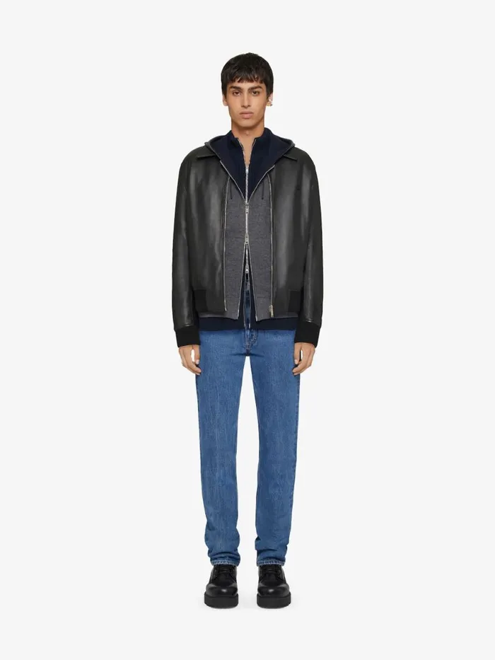 Men Pants and Shorts Givenchy Slim Fit Jeans In Marble Denim Indigo Blue