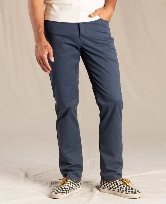 Men Pants Toad and Co Mission Ridge 5 Pocket Lean Pant Nightsky Vintage Wash