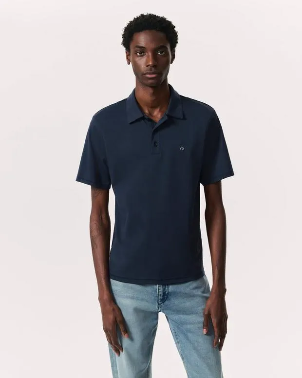 Men Pima Cotton Polo Shirt ArmyBlackSaluteSea GreyWashed Rose Shirts rag and bone