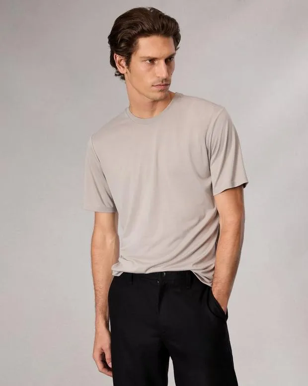Men rag and bone Classic Tech Jersey Tee OmbreSaluteSkyscraperSlate BrownWhite TShirts and Henleys